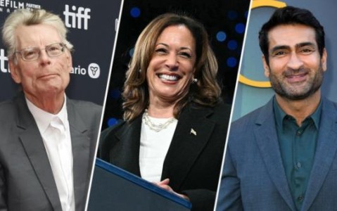 Stephen King与Kumail Nanjiani参与Kamala Harris的竞选活动