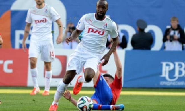 Lassana Diarra in action for Lokomotiv Moscow in May 2014